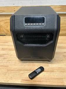 lot 126 image: LIFESMART 1500-Watt Infrared Quartz Utility Indoor Electric Space Heater with Remote
