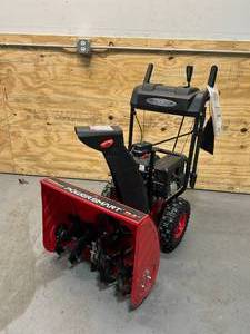 lot 1 image: POWERSMART 24 in. 2-Stage Electric Start Gas Snow Blower with Heated Handles and LED Light