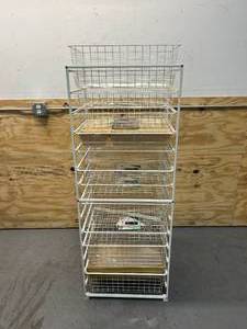 lot 134 image: ELFA Storage Shelf with Pullout Drawers