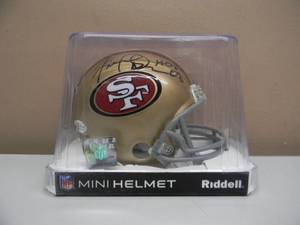 Fred Dean HALL OF FAME SIGNED SAN FRANCISCO 49ers MINI HELMET - WITH COA -NICE - IN BOX - FANTASTIC PIECE - SEE PICTURES