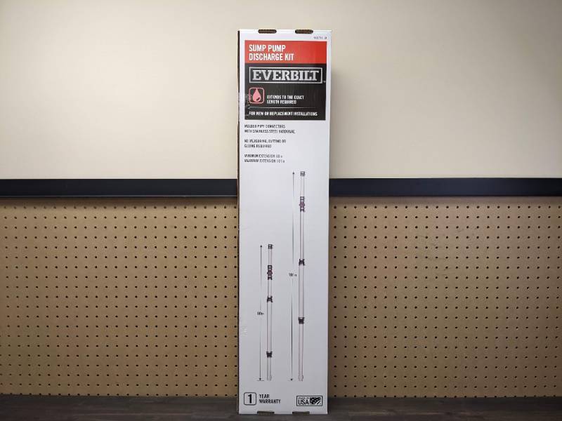 lot 118 image: New Everbilt Sump Pump Discharge Kit