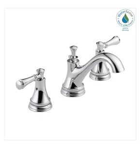 lot 28A image: Brand New Delta Silverton 8 in. Widespread 2-Handle Bathroom Faucet in Chrome 
