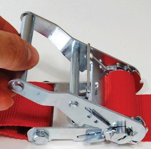 lot 175 image: (3) Snap-Loc 2 in. x 16 ft. E-Track Tie-Down Straps with Ratchet 4400 lb.