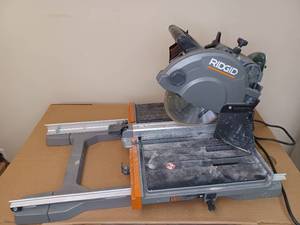 lot 161 image: RIDGID 12 Amp Corded 8 in. Tile Saw with Extended Rip