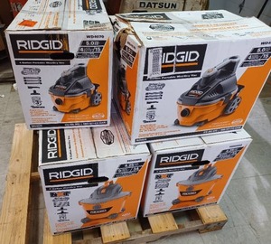 lot 196 image: Pallet of RIDGID Vacuums