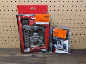 lot 39 image: Husky Heavy-Duty Pro for 316 - 34 Tubing Flaring Tool and RIDGID 14  to 1-18 101 Close Quarters Copper, Aluminum, Brass, and Plastic Tubing Cutter, Multi-Use Tubing Tool