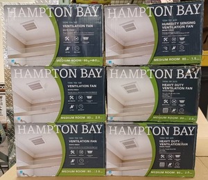 lot 193 image: Lot of (6) Hampton Bay Bathroom Exhaust Fans