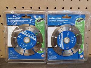 lot 69 image: Set of 2 Avanti Pro 4 in. Segmented Diamond Blades