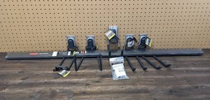 lot 78 image: New Rubbermaid FastTrack Garage 48 in. Hang Rail Track Storage System, FastTrack Garage Rail Hardware Pack, and (5) FastTrack Accessories