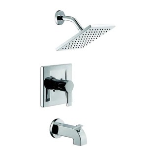 lot 179 image: Glacier Bay Modern Single-Handle 1-Spray Tub and Shower Faucet in Chrome (Valve Included)