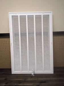lot 119 image: Everbilt 20 in. x 30 in. Steel Return Air Filter Grille in White