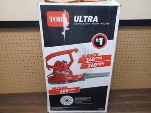 lot 120 image: ToroUltra 260 MPH 340 CFM Electric 12 Amp BlowerVacuumMulcher