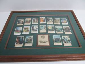 lot 102 image: Framed Double Sided Shadowbox Style LOYAL CHAPMAN Fantasy Golf Course Wall Artwork 