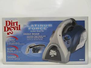 lot 127 image: Brand New DIRT DEVIL Platinum Force Hand Vacuum 