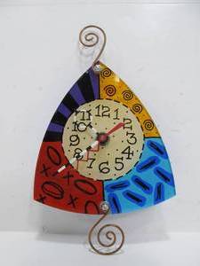lot 163 image: Signed Funky Wall Clock