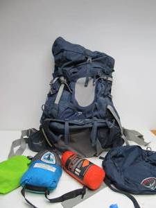 lot 191 image: Group of Camping Gear & Hiking Backpack