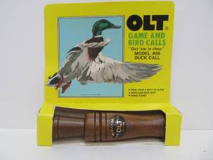 lot 249 image: New Unused OLT Walnut Model #66 Duck Call