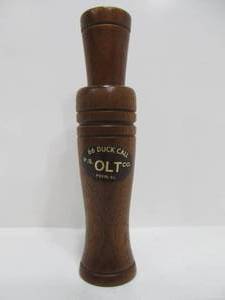 lot 250 image: New or Like-New OLT Walnut Model #66 Duck Call