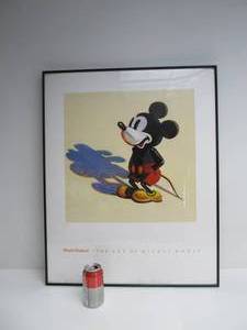 lot 203 image: Framed Art of Mickey Mouse Disney Poster