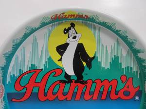 lot 324 image: Vintage HAMMS Metal Beer Tray