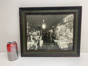 lot 309 image: Framed Old Interior Leather & Tack Shop Photo