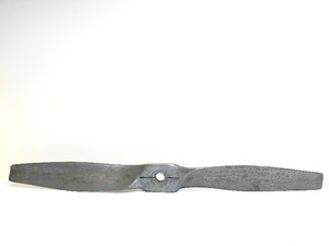 lot 316 image: Very Cool Vintage Metal Airplane Propeller on Wood Base