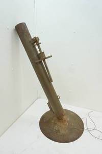large vintage military type rocket launcher