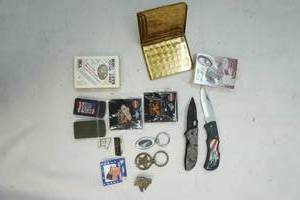 cards, pocket knives