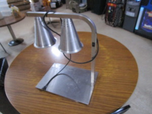 Adj. Height Heat Lamp 14x20