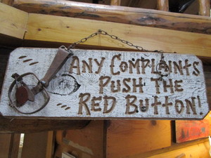 Complaint Dept. Sign 8x23