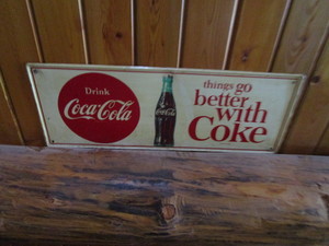 Vintage Coke Sign 11.5x33