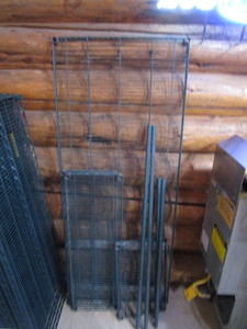Misc. NSF Rack Pcs (1) 30x6 (1) 14x24 (2) 14x32 (2) Poles 41 (2) Poles 55