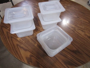 (6) 16 Containers 4.5 deep