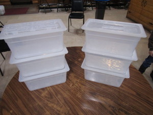 (6) 13 Containers 6 Deep