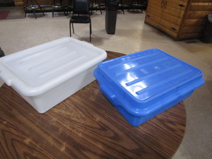 (2) 14x19 Food PrepStorage Containers