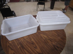 (2) 14x19 Food PrepStorage Containers
