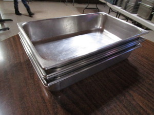 (4) Full SS Pans 4 Deep