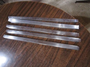 (5) SS Hotel Pan Divider Bars 20.5