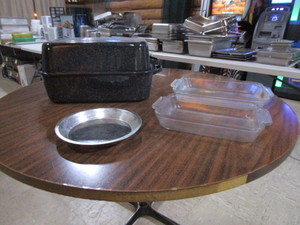 Glass Baking Pans, Roaster, Pie Plate