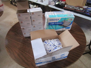 Approx.. 8,000 Drink Straws, 3,000 Drink Napkins, 750 Towelets