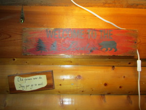 The Lodge Sign & Farmer Sign