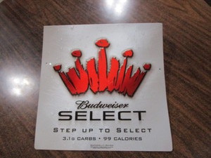 Budweiser Select Tin Sign 18x18