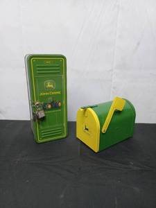 lot 35 image: John Deere Tins