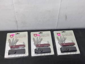 lot 41 image: Set of 3 Arrow Swiss Army Knives