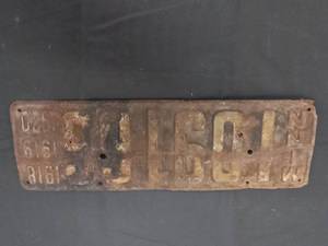 lot 55 image: Antique MN License Plate