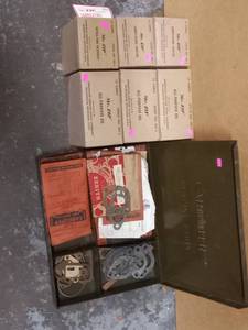 lot 64 image: Assortment of Old Car Parts and Lubricants