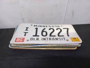 lot 75 image: Assortment of 10 License Plates