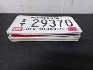 lot 76 image: Assortment of 10 License Plates
