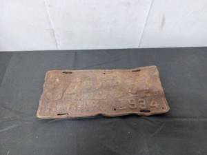lot 80 image: Old South Dakota License Plate