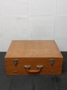 lot 108 image: Large Set of Brass and Wooden Handle Flatware